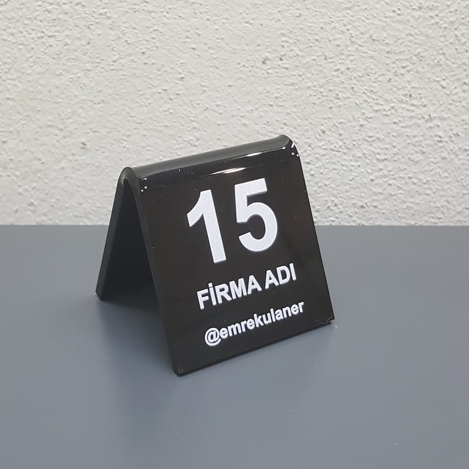 Siyah QR Menü Masa Numarator