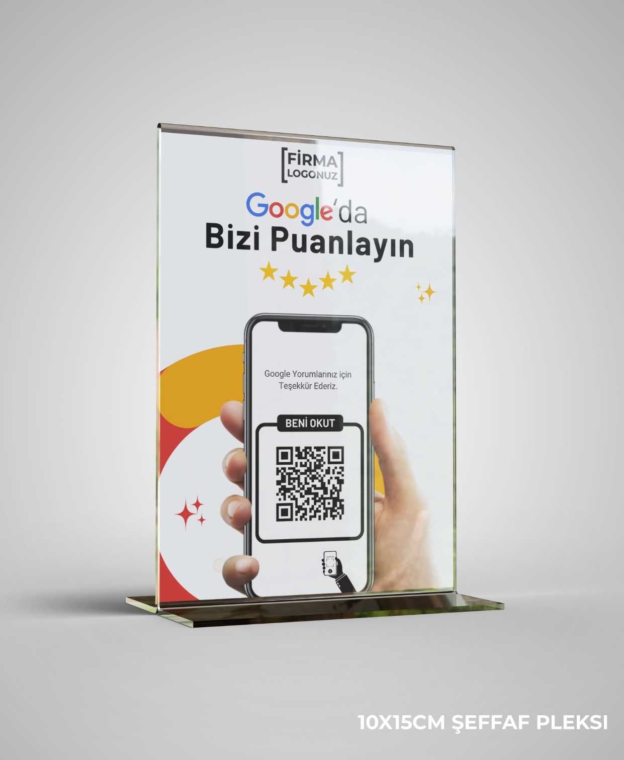 Google QR Değerlendirme Yorum Standı
